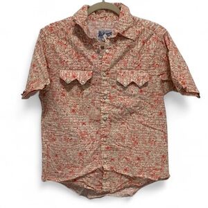 Rockmount Ranchwear Peace Graphics Short Sleeve Burton Down Shirt